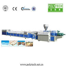 Productos de plástico que hace la máquina para el Decking del WPC, máquina de extrusión Panel plástico de madera, perfil